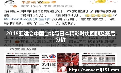 2018亚运会中国台北与日本精彩对决回顾及赛后分析